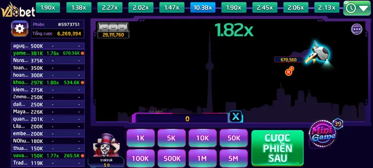 Siêu Phẩm Game Nhanh Aviator Tại VaoBet Với Tỷ Lệ Thắng Cược Cực Cao Mỗi Ngày