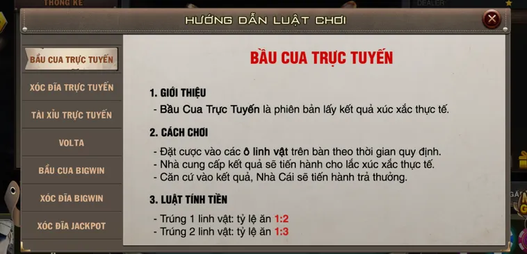 Đỉnh Cao Cá Cược Bầu Cua Live Tại VaoBet Với Tỷ Lệ Thưởng Cực Hấp Dẫn