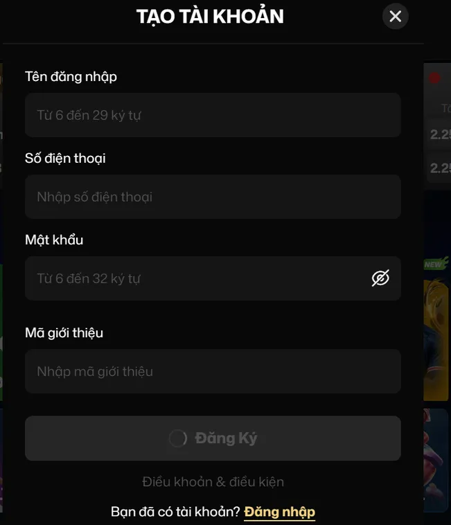 Đăng ký VaoBet Đơn Giản Nhanh Chóng Để Nhận Vô Vàn Ưu Đãi Khủng