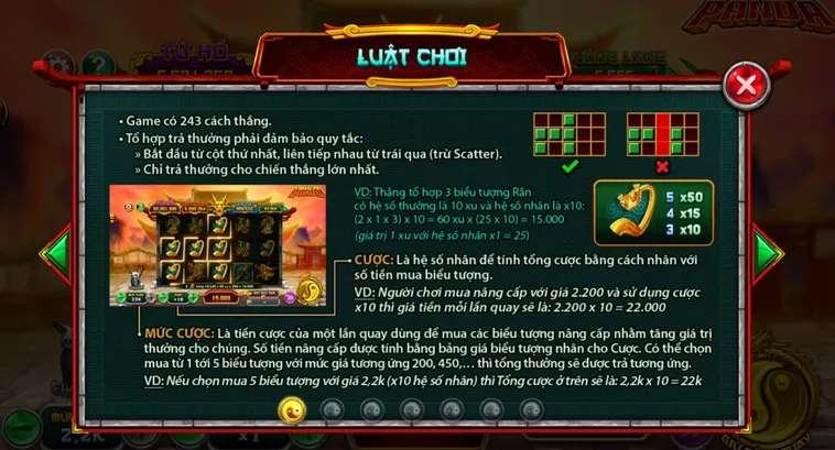 Chinh Phục Cảnh Giới Kungfu Cùng Slot Game Kungfu Panda Tại VaoBet Đỉnh Cao