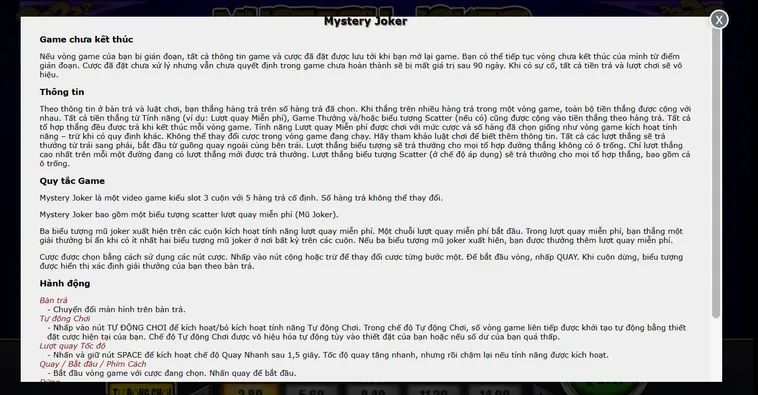 Khám Phá Thế Giới Quay Số Mystery Joker Tại VaoBet Đẳng Cấp Thượng Lưu