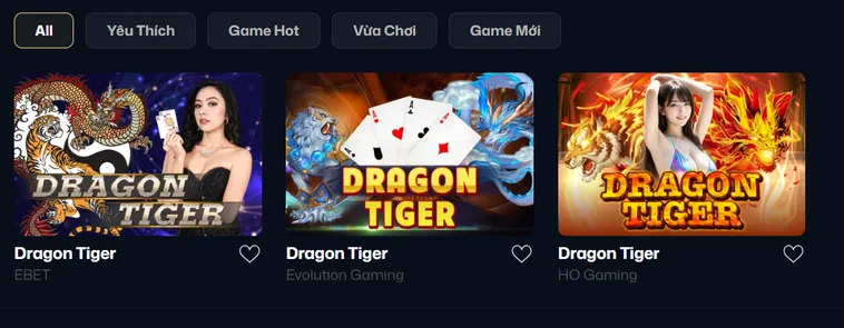 Chinh Phục Bàn Chơi Dragon Tiger Tại VaoBet Với Tỷ Lệ Thưởng Cực Khủng