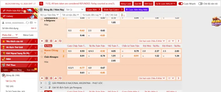 Chinh Phục Thế Giới Thể Thao SABA Sports Tại VaoBet Với Bảng Kèo Siêu Cấp
