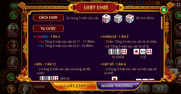 Table Game Sicbo Tài Phú Tại VaoBet Điểm Đến Giải Trí Đẳng Cấp Với Tỷ Lệ Thắng Cược Khủng