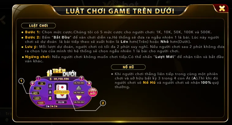 Khám Phá Sức Hấp Dẫn Của Game Nhanh Trên Dưới Tại Hệ Thống VaoBet Đẳng Cấp