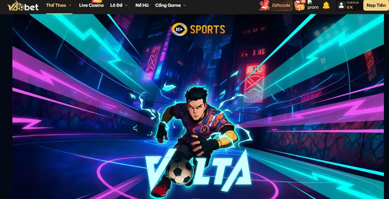 Siêu Phẩm Thể Thao Volta Nổ Hũ Tại VaoBet Với Giải Jackpot Siêu Khủng Cho Game Thủ